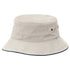 House of Uniforms The Sandwich Brim Bucket Hat | Adults Legend Natural/Navy