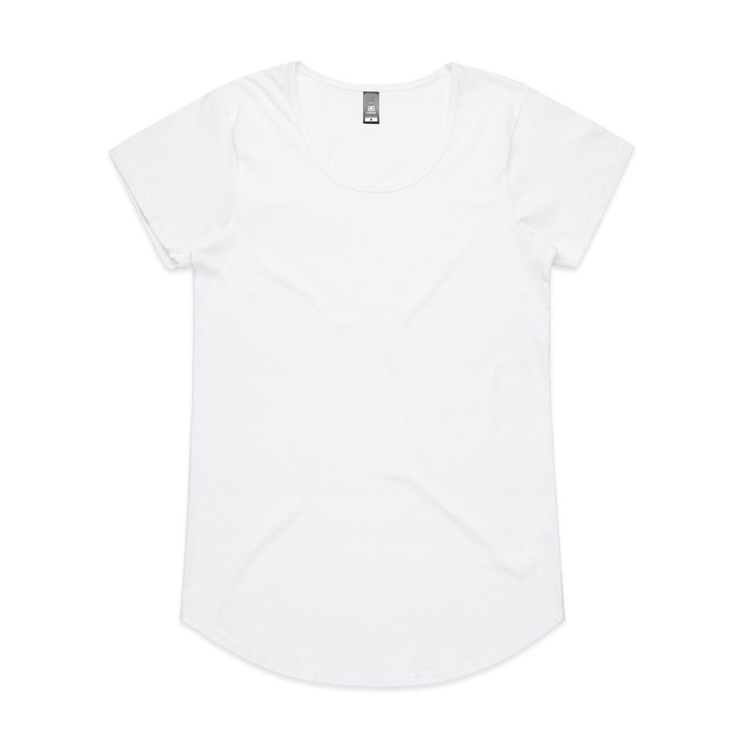 House of Uniforms The Mali Tee | Ladies | Short Sleeve AS Colour White