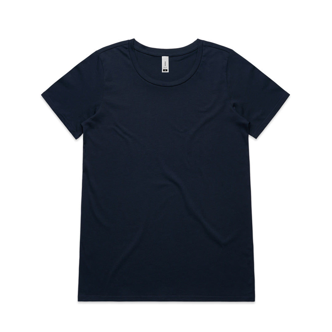House of Uniforms The Shallow Scoop Tee | Ladies | Short Sleeve AS Colour Navy