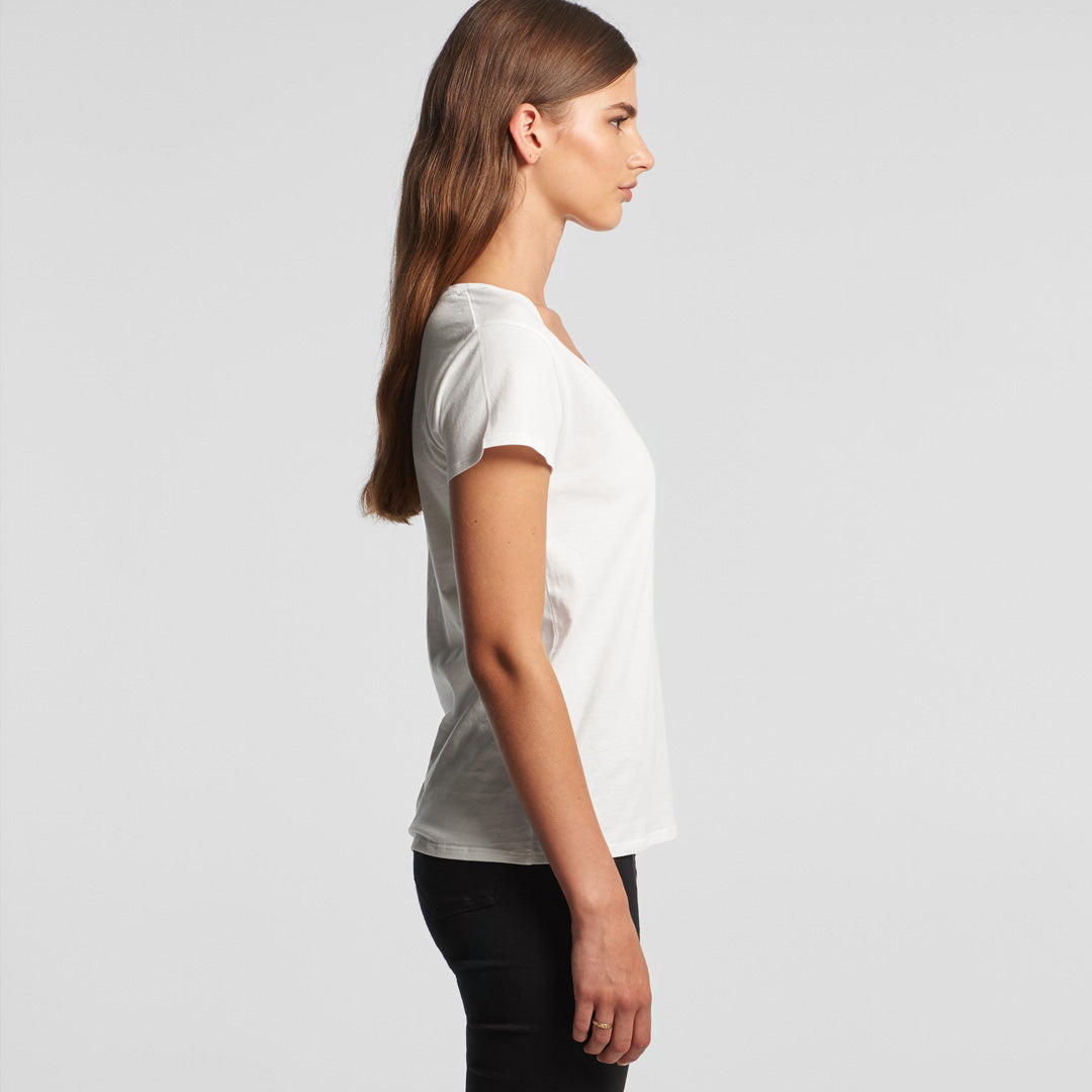 House of Uniforms The Chloe V Neck Tee | Ladies | Short Sleeve AS Colour 