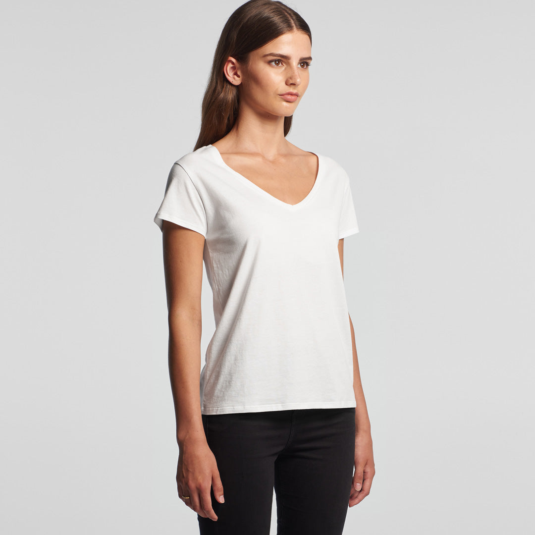 House of Uniforms The Chloe V Neck Tee | Ladies | Short Sleeve AS Colour 