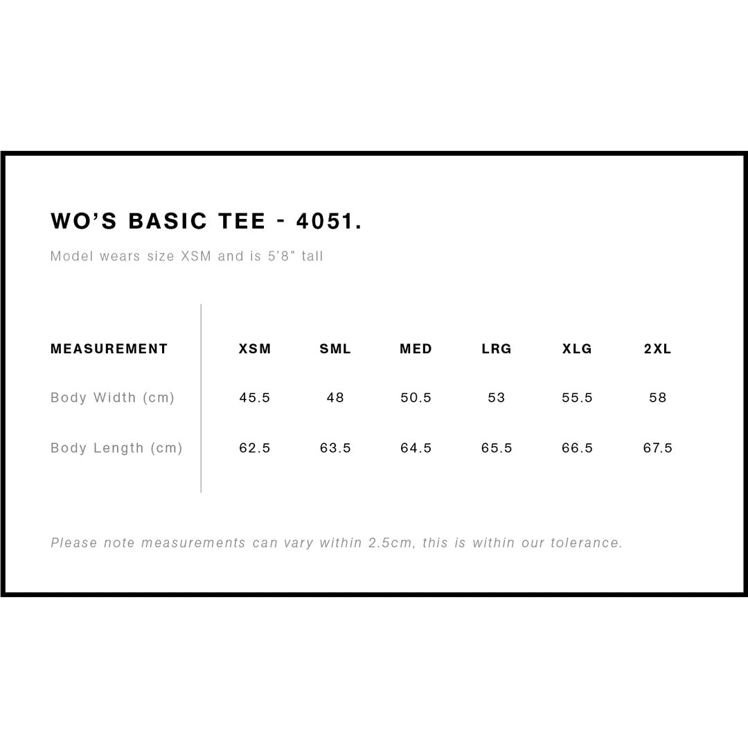 House of Uniforms The Basic Tee | Ladies | Short Sleeve AS Colour 