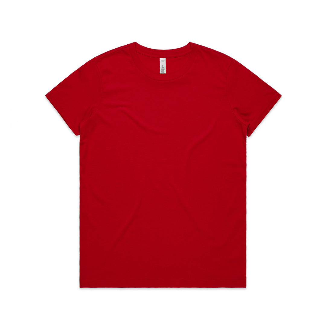 House of Uniforms The Basic Tee | Ladies | Short Sleeve AS Colour Red