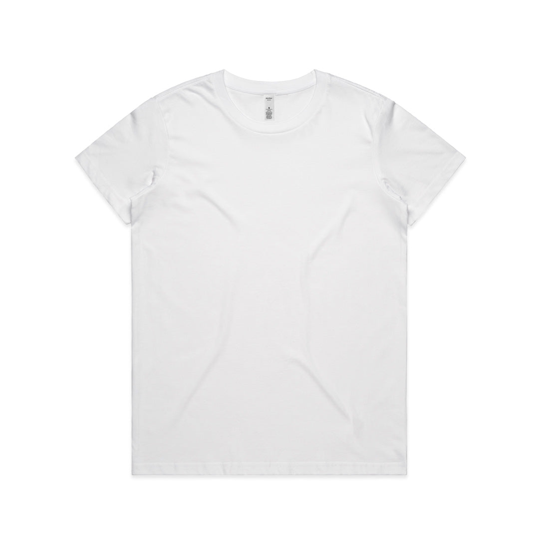 House of Uniforms The Basic Tee | Ladies | Short Sleeve AS Colour White
