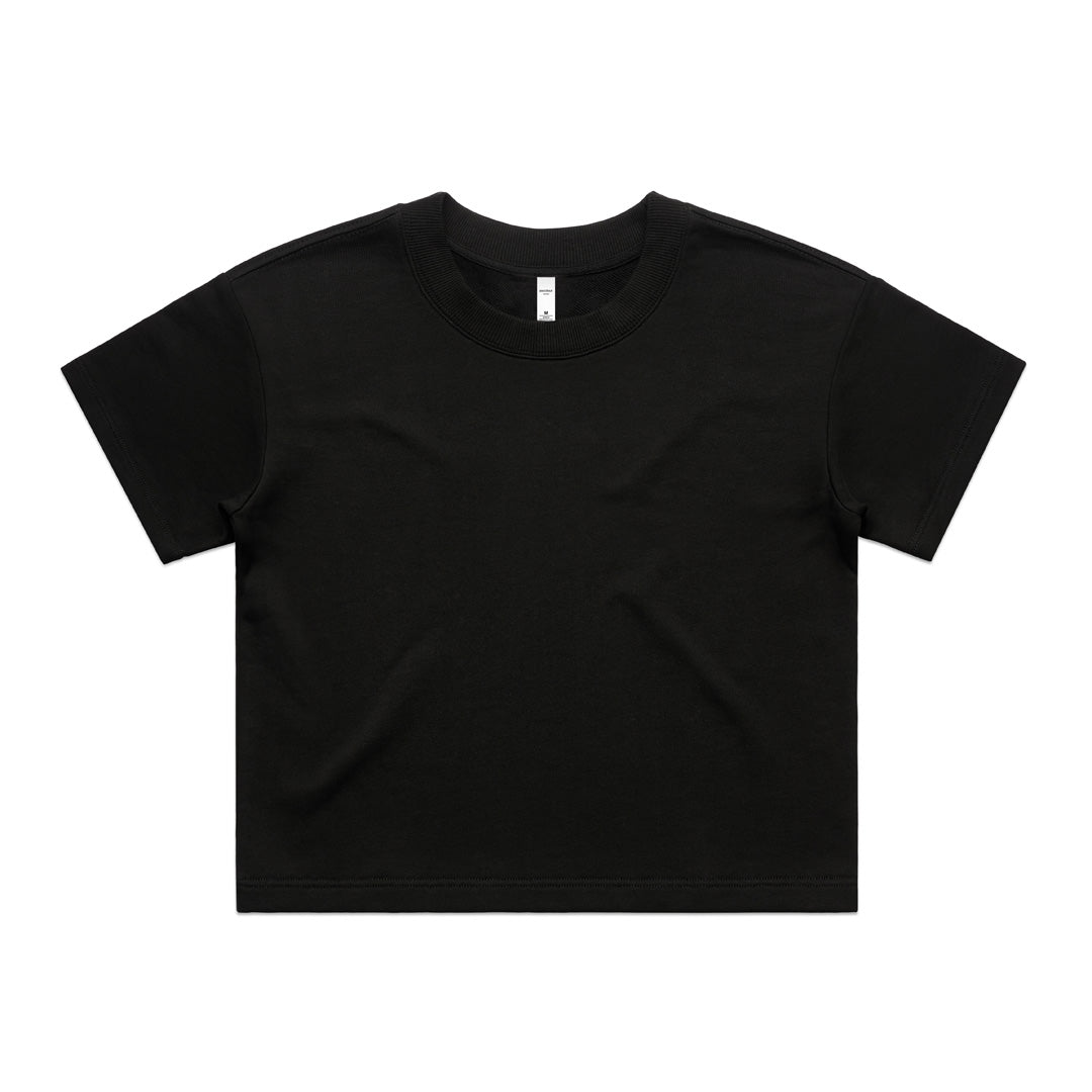 House of Uniforms The Terry Tee | Ladies | Short Sleeve AS Colour Black