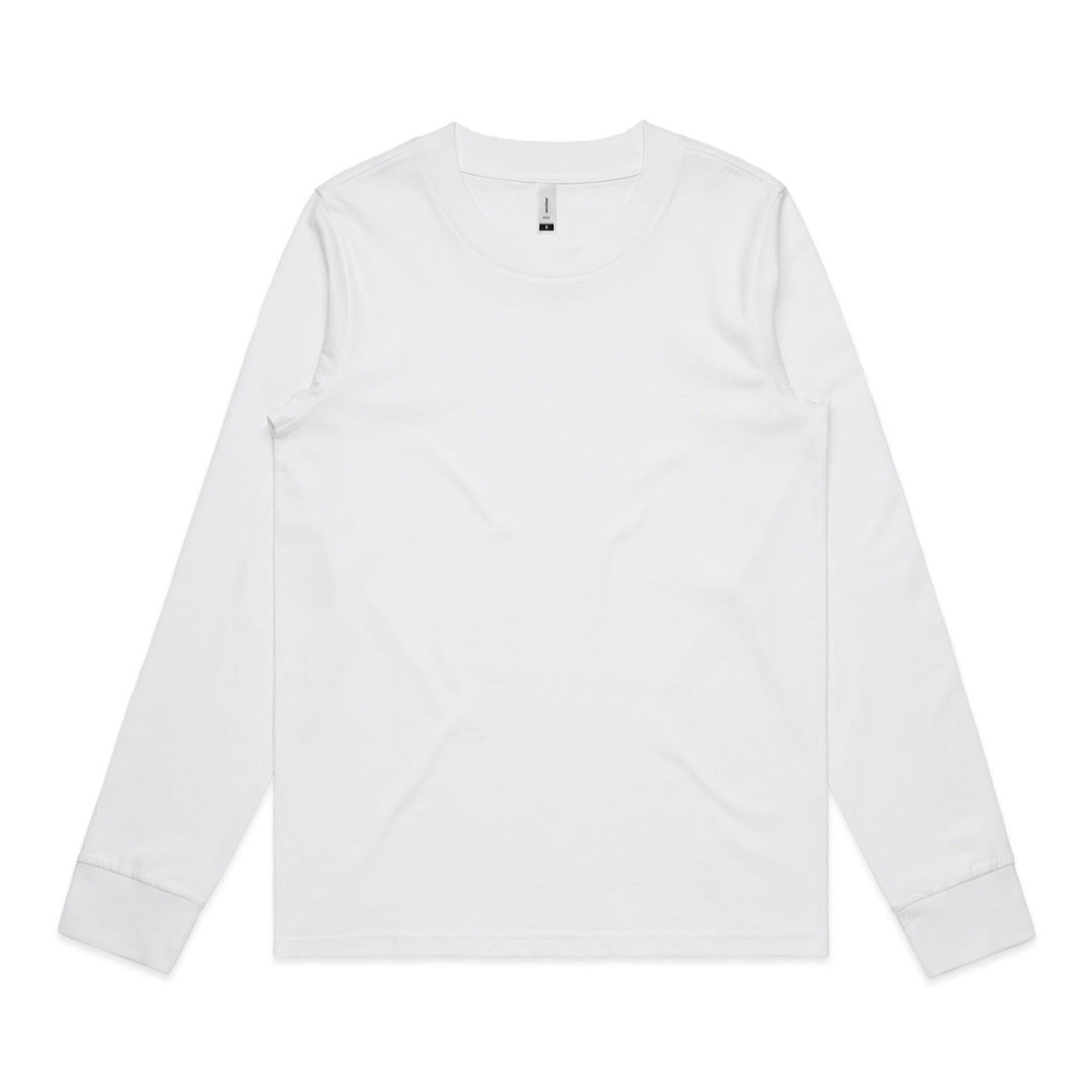 House of Uniforms The Dice Tee | Long Sleeve | Ladies AS Colour White