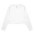 House of Uniforms The Crop Tee | Ladies | Long Sleeve AS Colour White