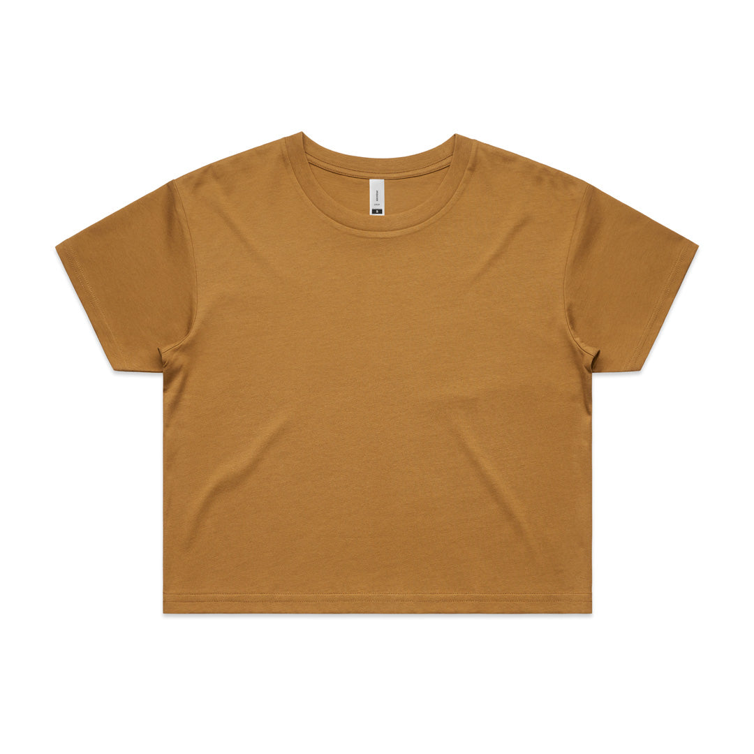 House of Uniforms The Crop Tee | Ladies | Short Sleeve AS Colour Camel