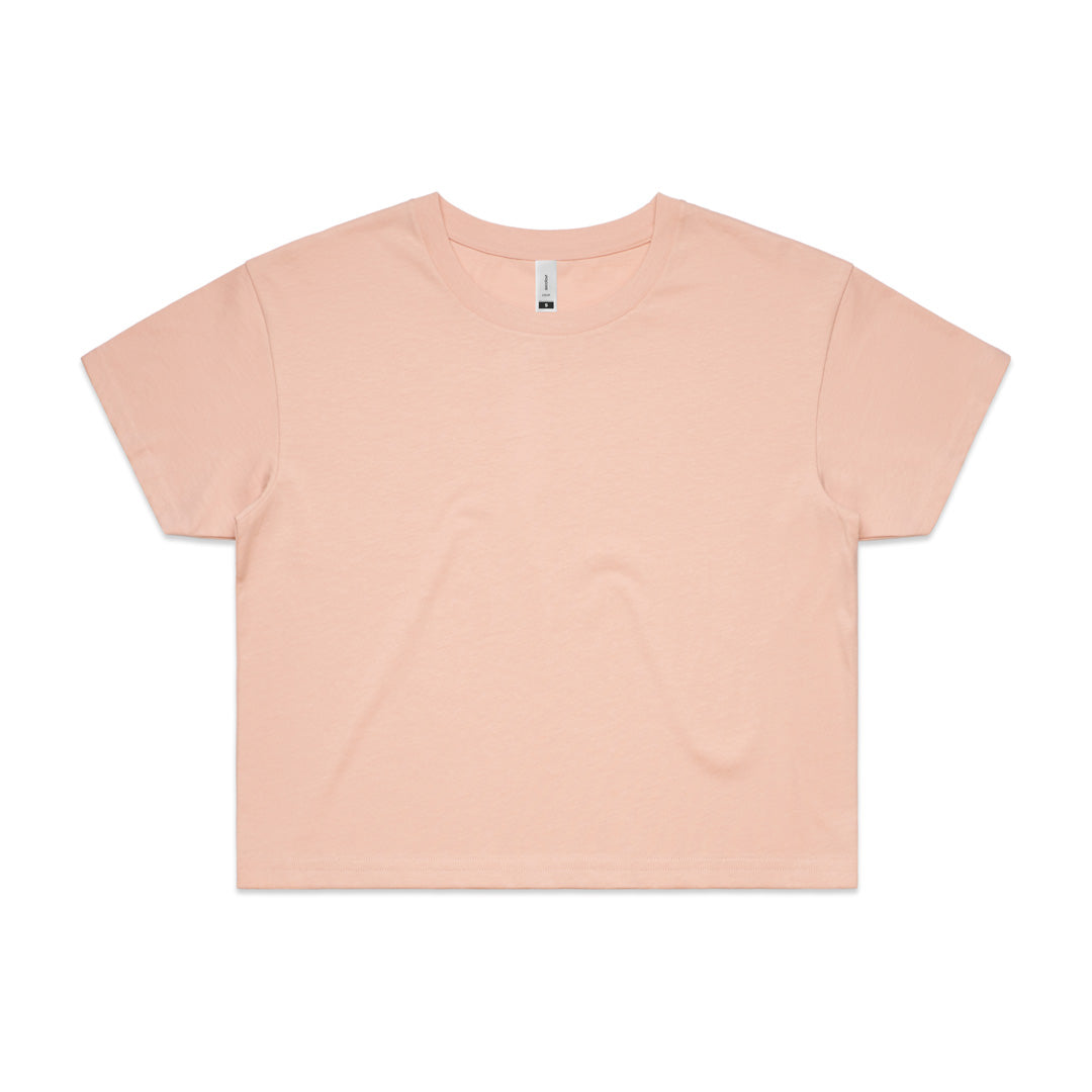 House of Uniforms The Crop Tee | Ladies | Short Sleeve AS Colour Pale Pink
