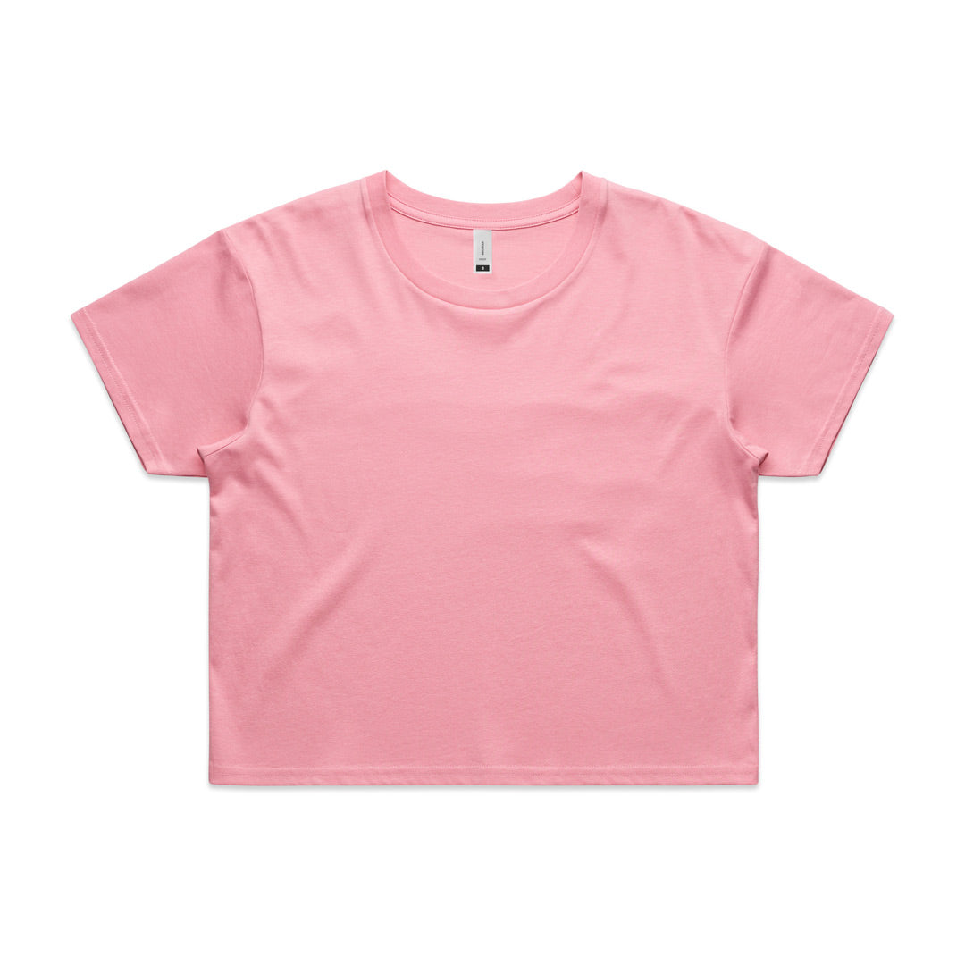 House of Uniforms The Crop Tee | Ladies | Short Sleeve AS Colour Bubblegum