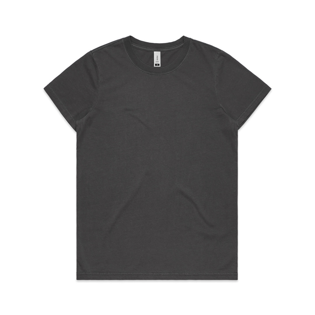 House of Uniforms The Faded Tee | Ladies | Short Sleeve AS Colour Black