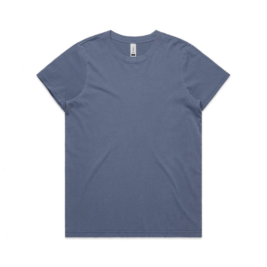 House of Uniforms The Faded Tee | Ladies | Short Sleeve AS Colour Blue