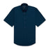 House of Uniforms The Micro Check Shirt | Mens | Short Sleeve City Collection Navy