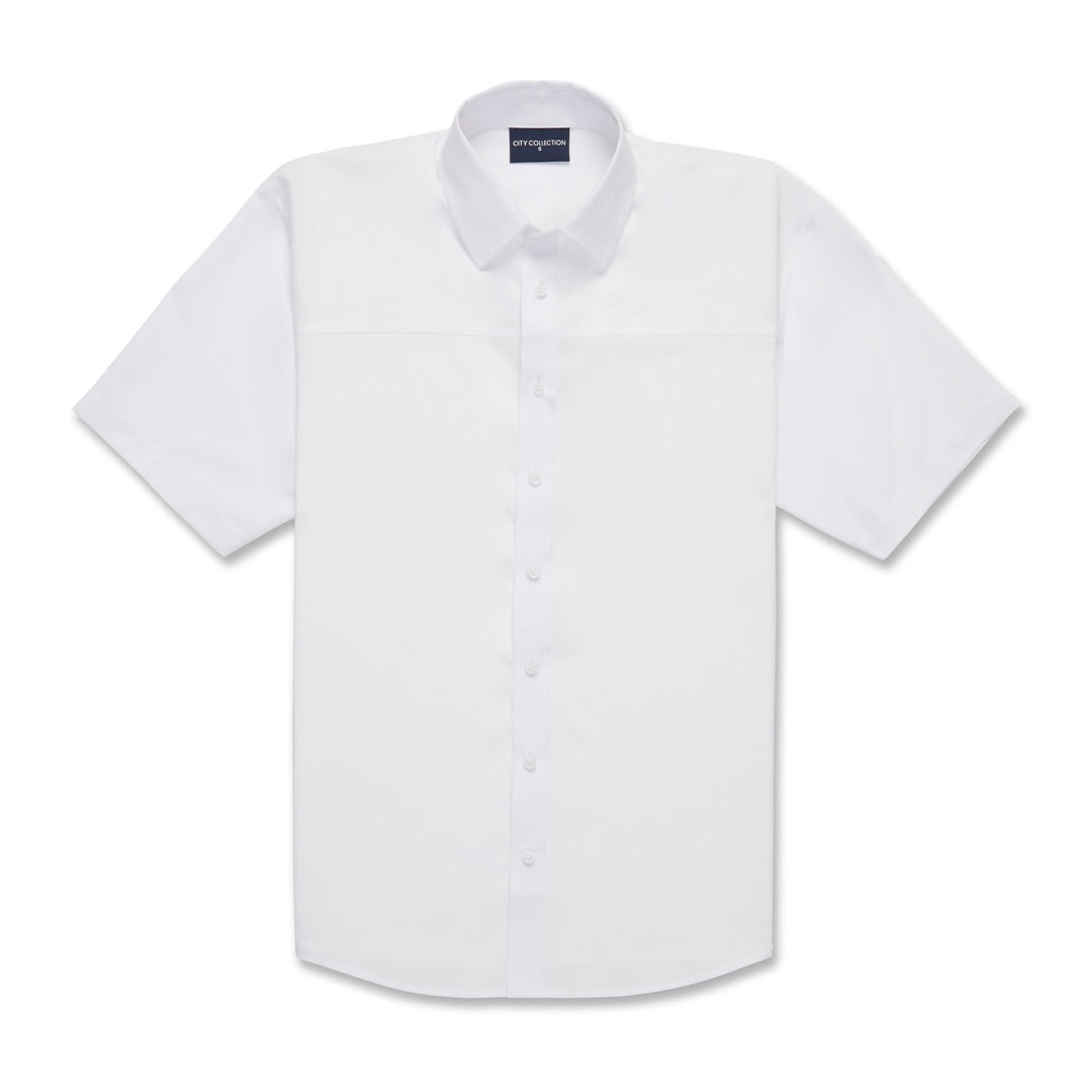 House of Uniforms The Ezylin Shirt | Mens | Short Sleeve City Collection White