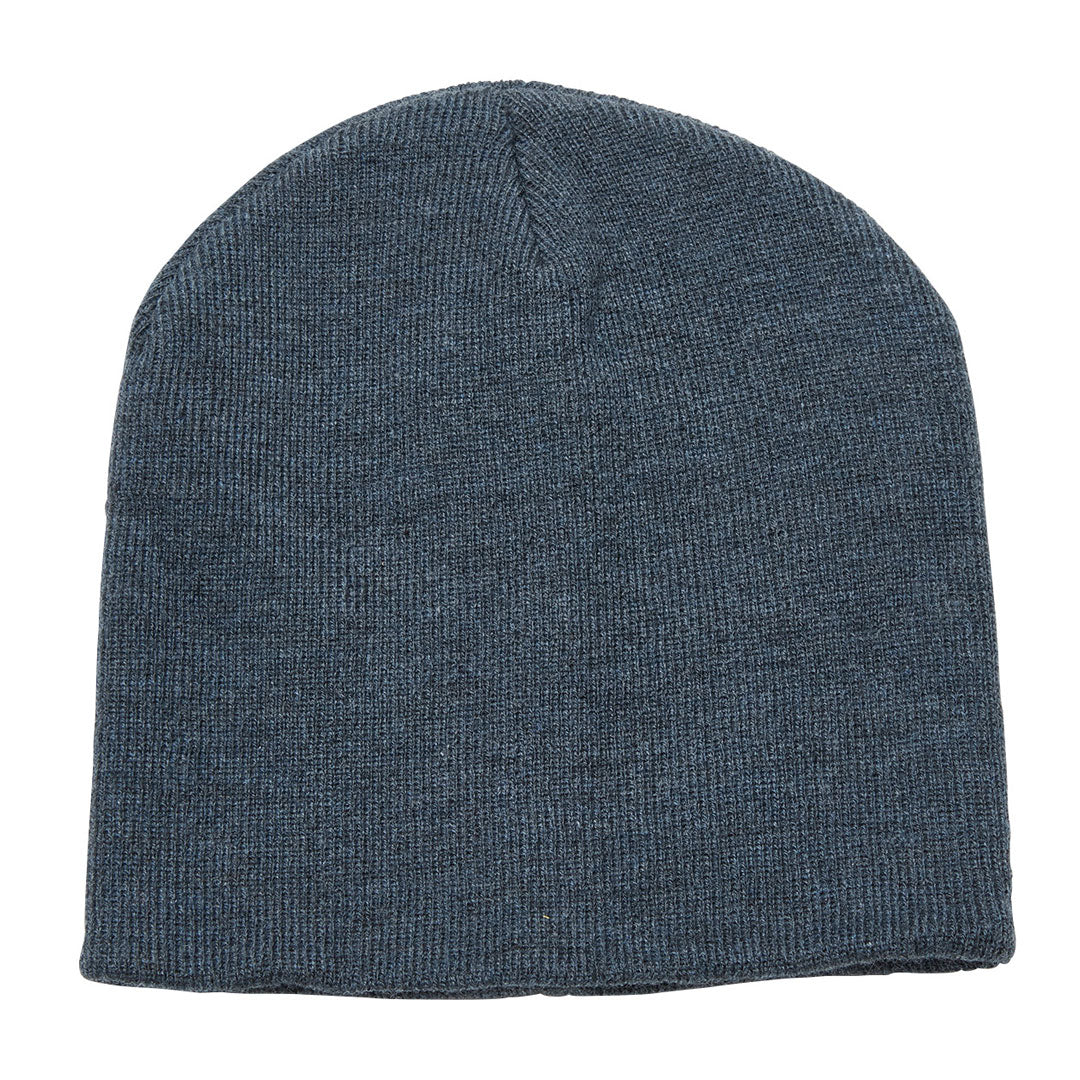 House of Uniforms The Heather Skull Beanie | Adults Legend Navy Marle