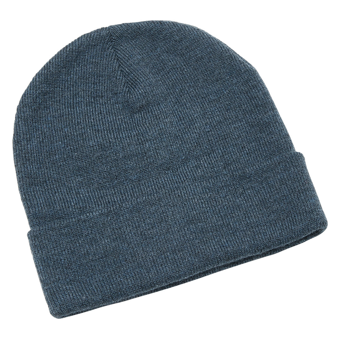 House of Uniforms The Heather Cuff Beanie | Adults Legend Navy Marle