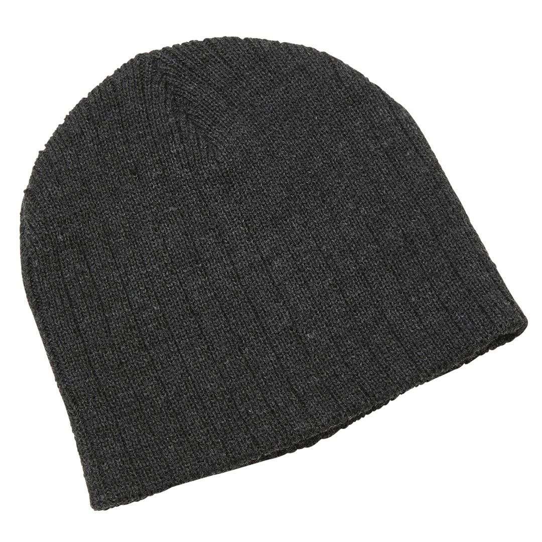 House of Uniforms The Heather Cable Knit Beanie | Adults Legend Black Marle