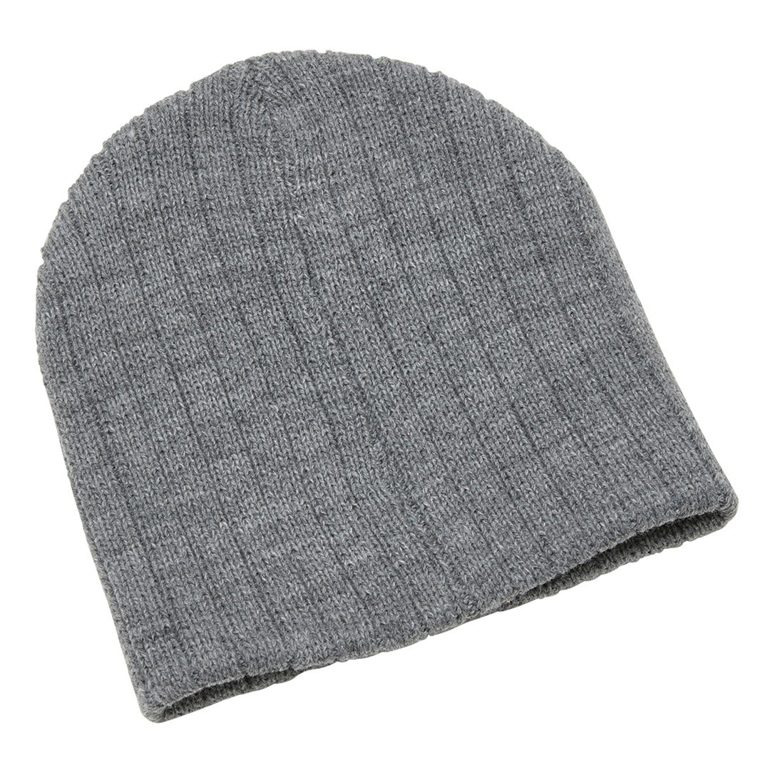 House of Uniforms The Heather Cable Knit Beanie | Adults Legend Grey Marle