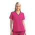 House of Uniforms The Matrix Impulse Contrast Curved Scrub Top | Ladies Maevn Hot Pink