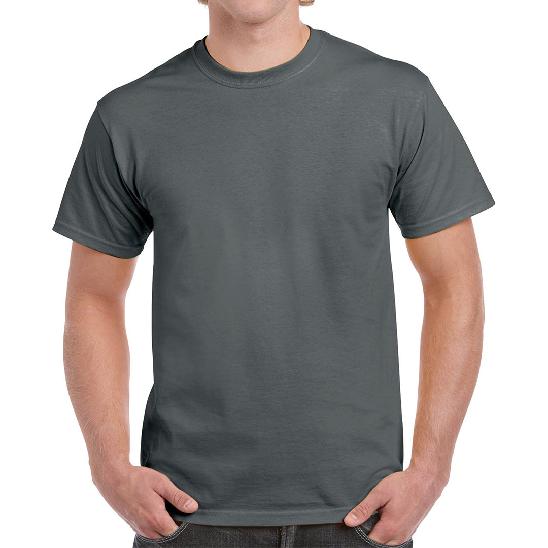 House of Uniforms The Heavy Cotton Tee | Adults Gildan Charcoal