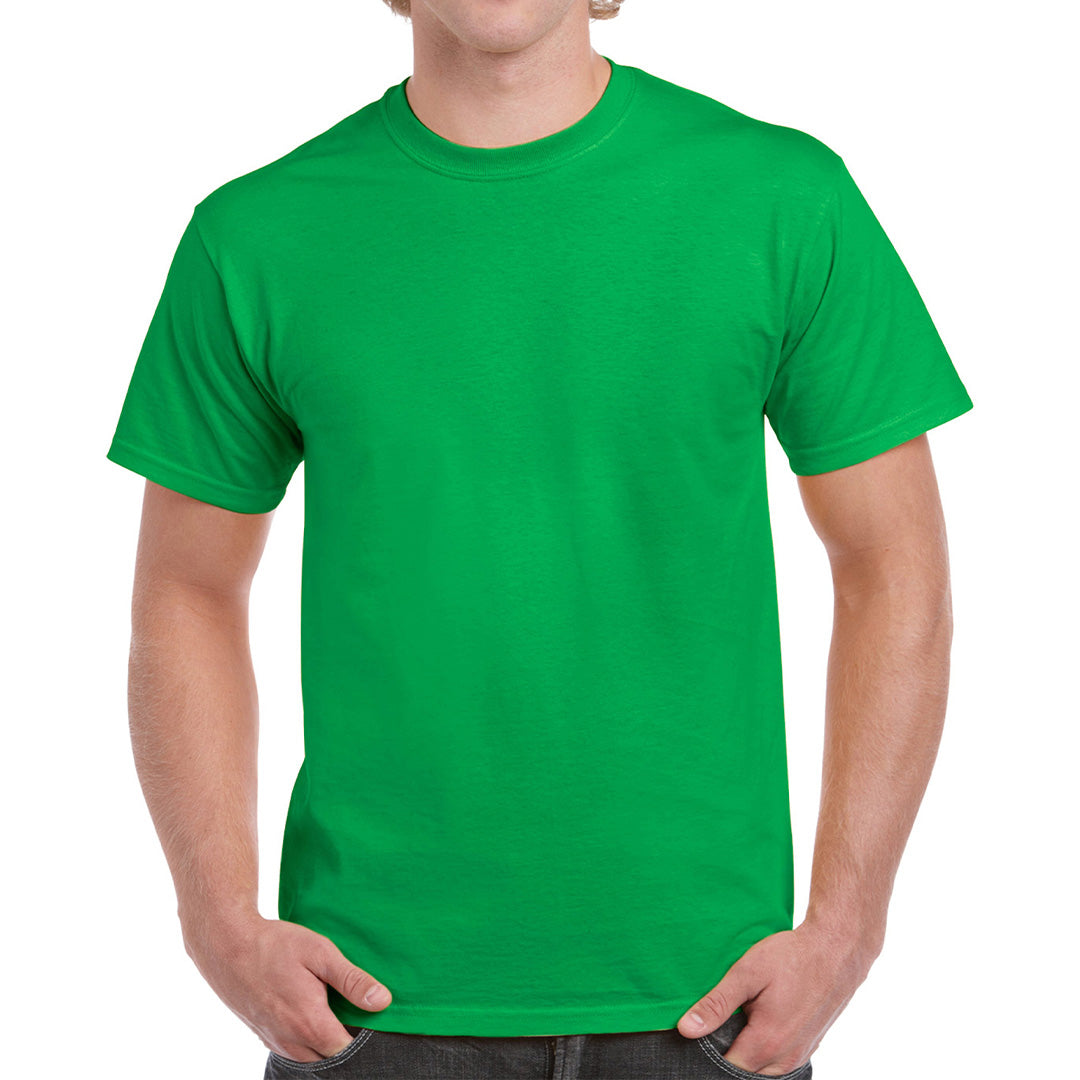 House of Uniforms The Heavy Cotton Tee | Adults Gildan Irish Green