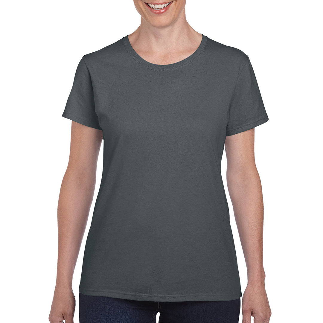 The Heavy Cotton Tee | Ladies | Charcoal