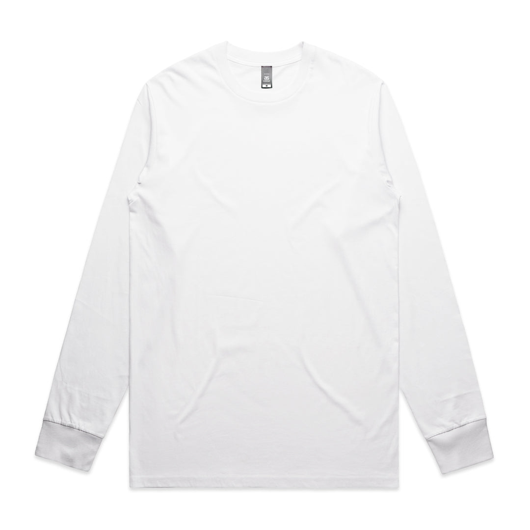 House of Uniforms The Staple Tee | Mens | Long Sleeve AS Colour White