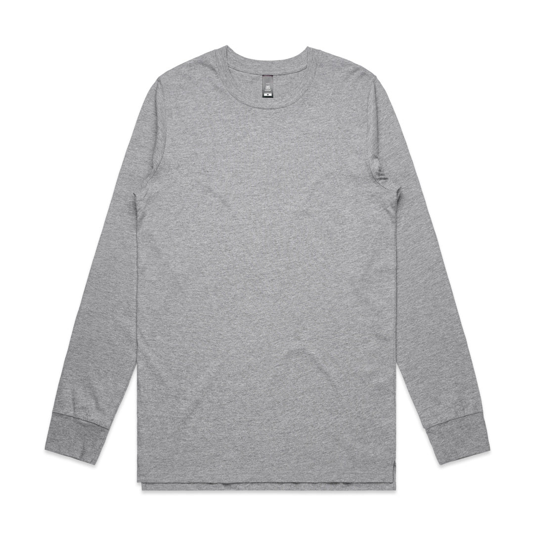 House of Uniforms The Base Tee | Mens | Long Sleeve AS Colour Grey Marle