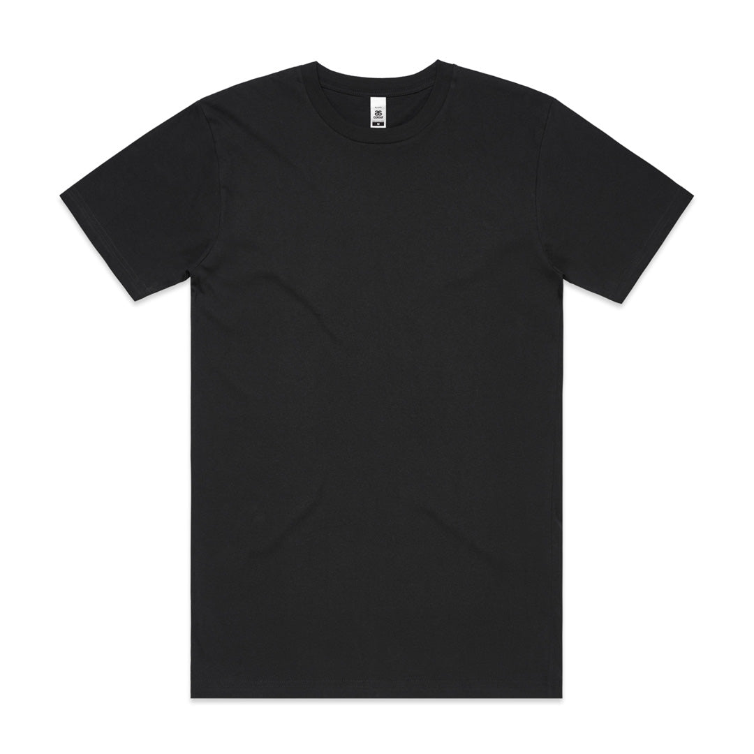 House of Uniforms The Block Tee | Mens | Short Sleeve AS Colour Black
