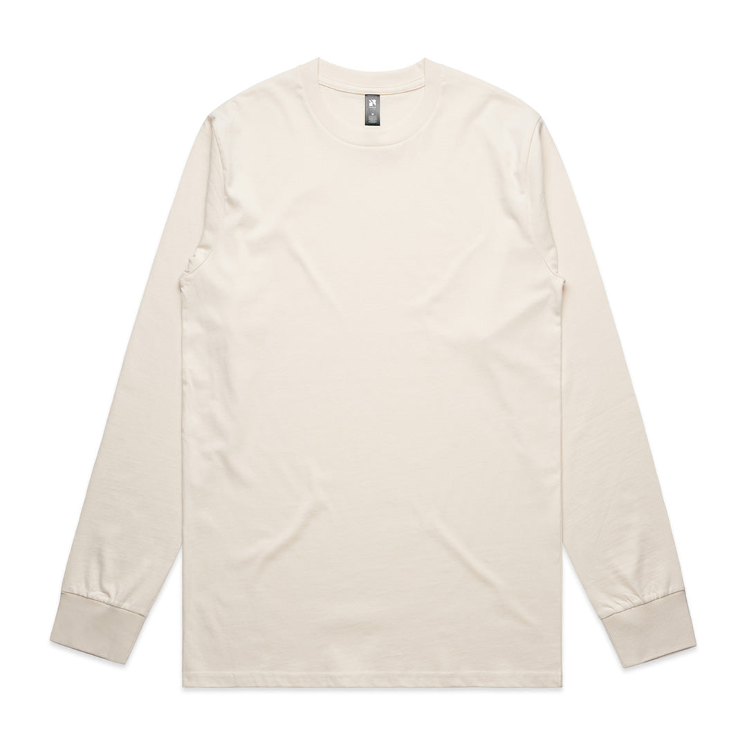 House of Uniforms The Classic Tee | Mens | Long Sleeve AS Colour Ecru