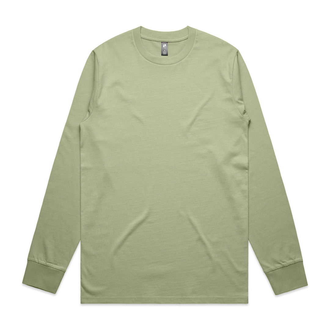 House of Uniforms The Classic Tee | Mens | Long Sleeve AS Colour Pistachio