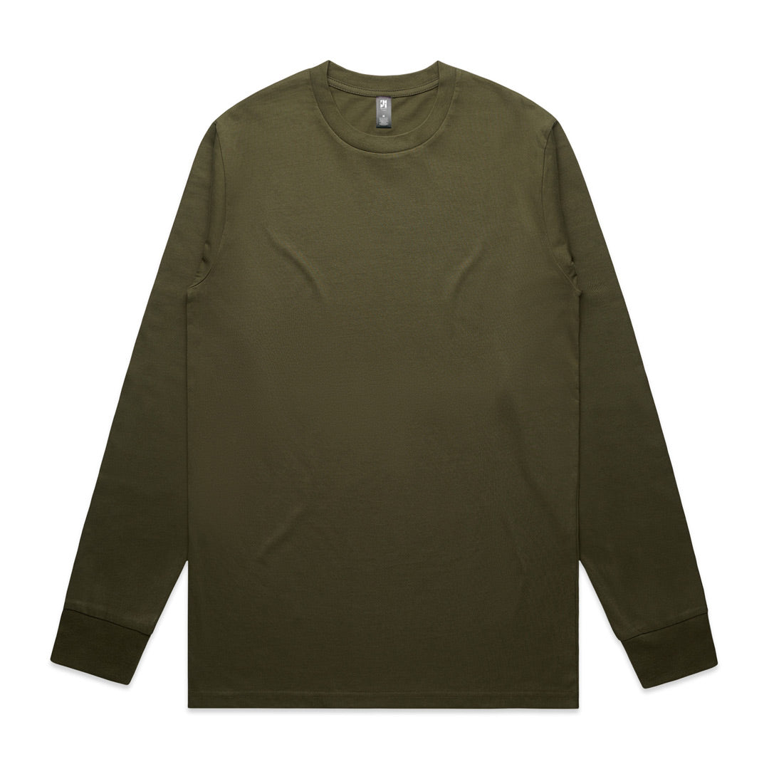House of Uniforms The Classic Tee | Mens | Long Sleeve AS Colour Army