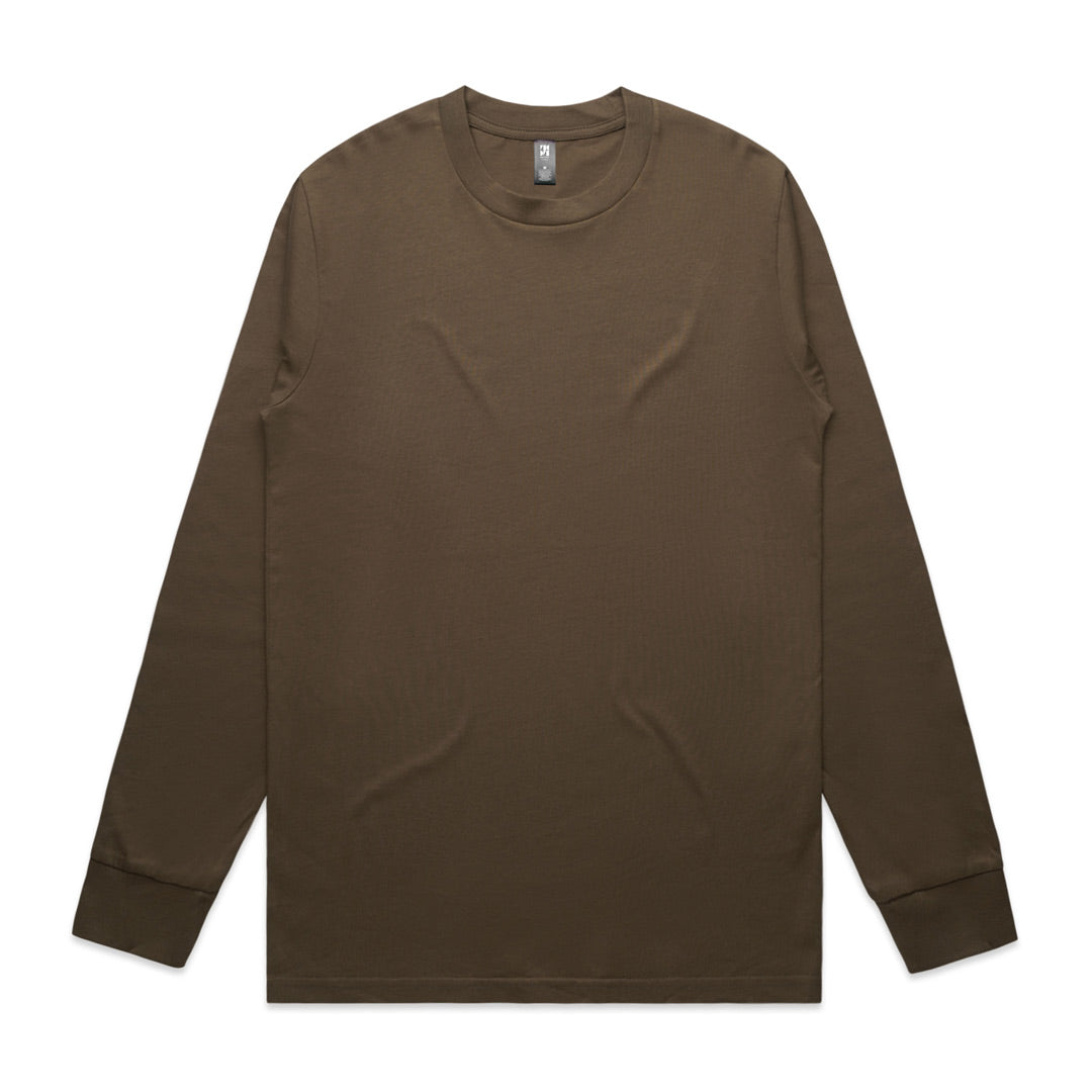 House of Uniforms The Classic Tee | Mens | Long Sleeve AS Colour Walnut