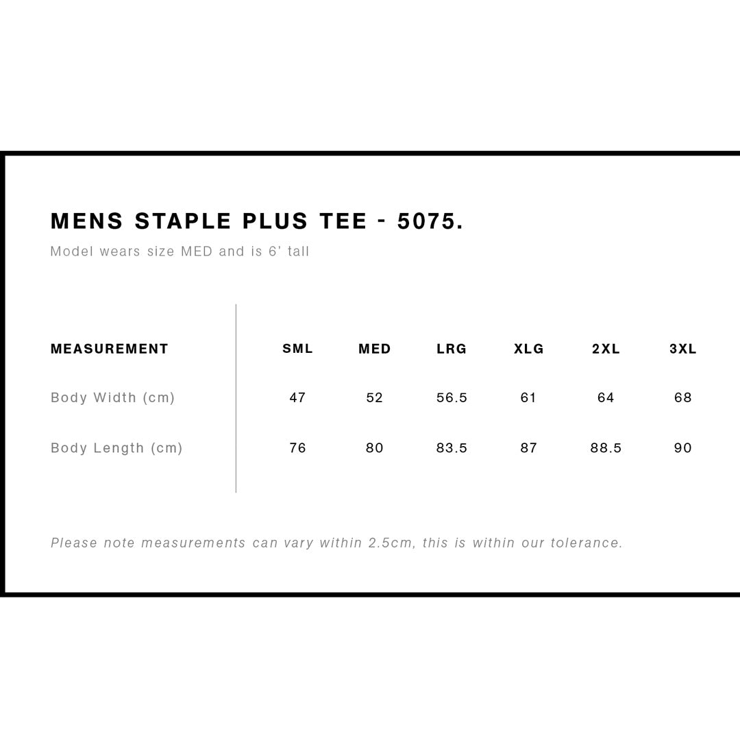 House of Uniforms The Staple Plus Tee | Mens | Short Sleeve AS Colour 