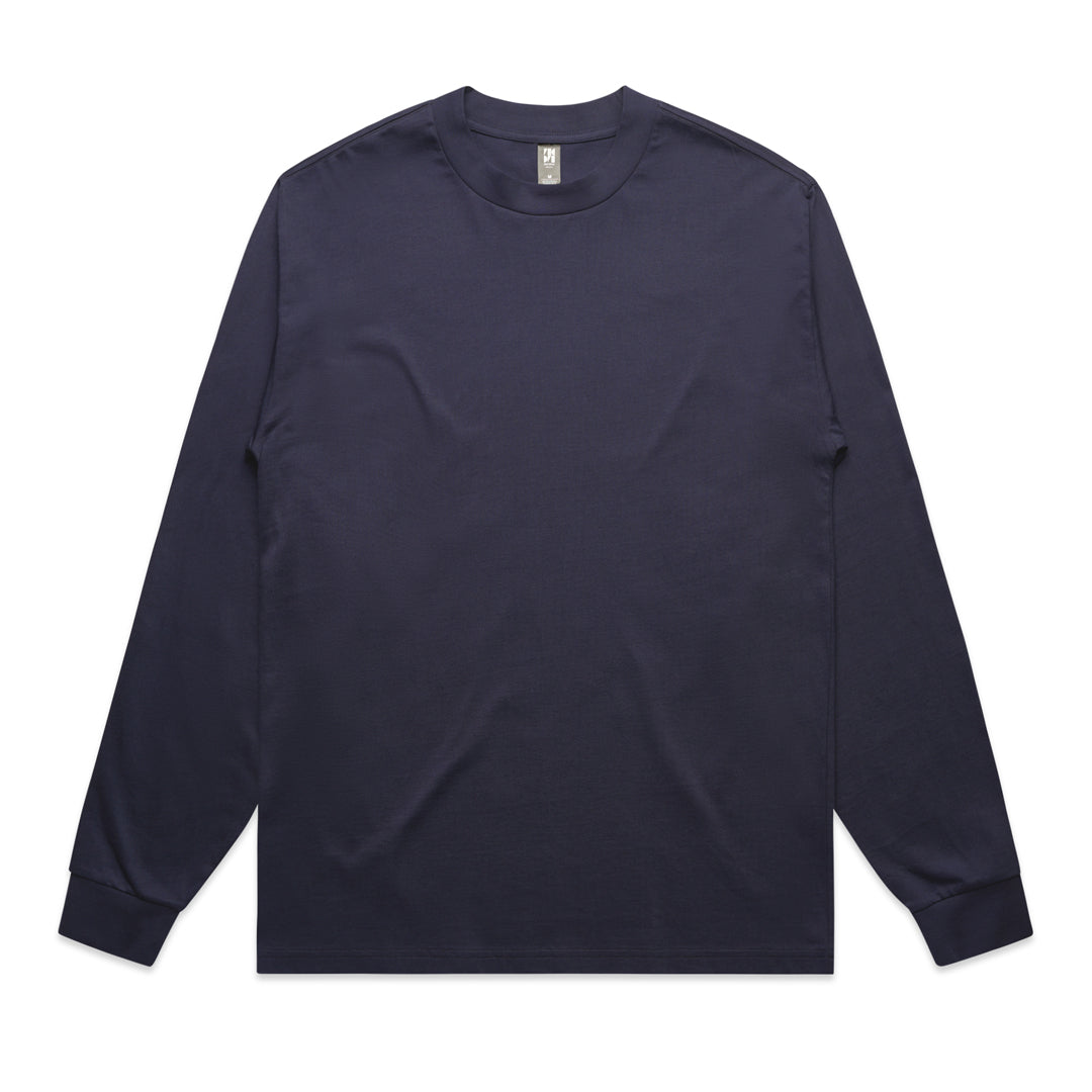 House of Uniforms The Heavy Tee | Mens | Long Sleeve AS Colour Midnight Blue