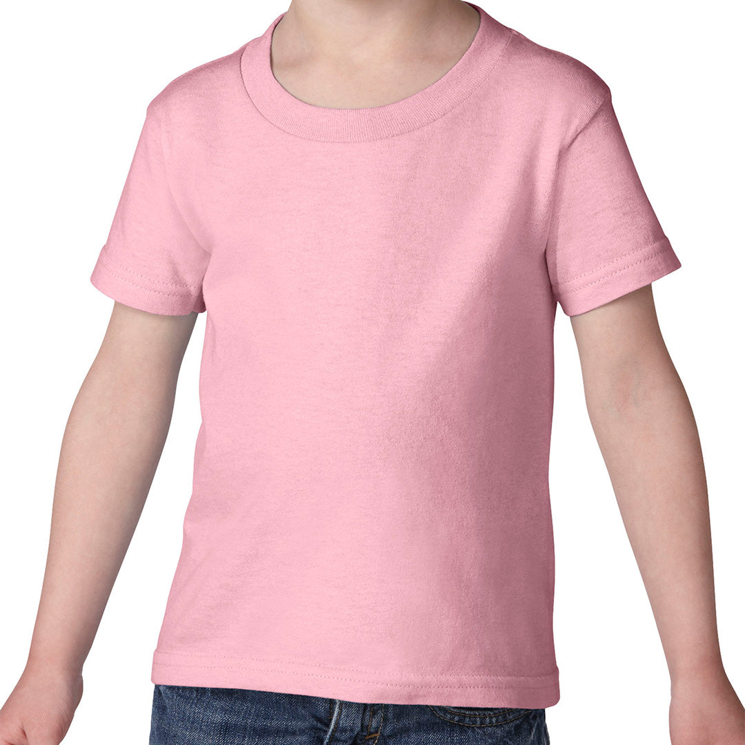 House of Uniforms The Heavy Cotton Tee | Toddlers Gildan Pink