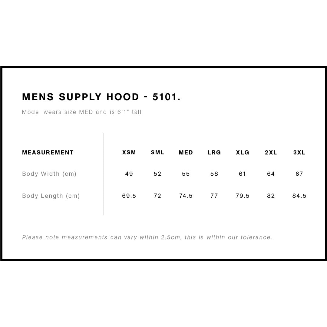 Supply Hood | Sizing