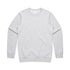 House of Uniforms The Premium Crew Jumper | Mens AS Colour White Marle