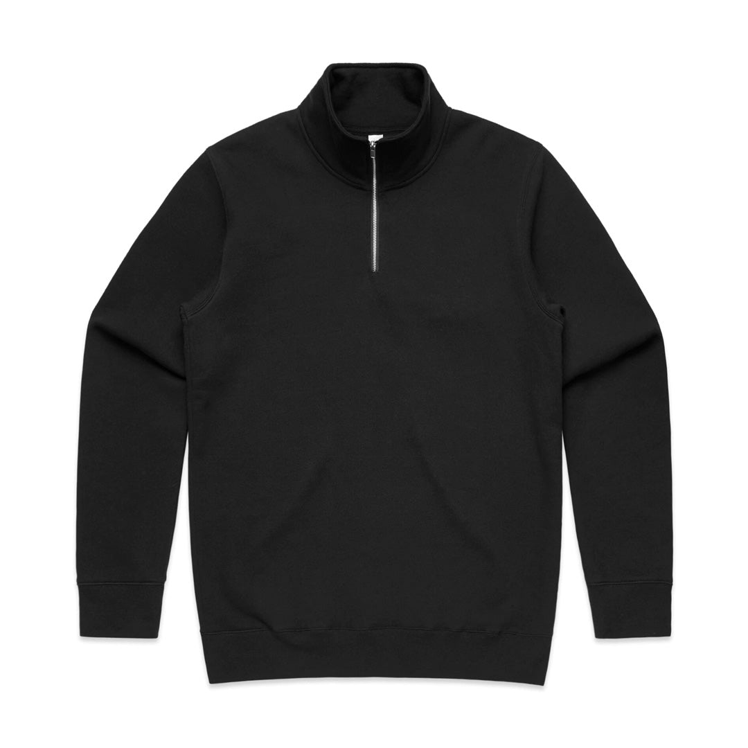 House of Uniforms The Half Zip Crew | Mens | Pullover AS Colour Black