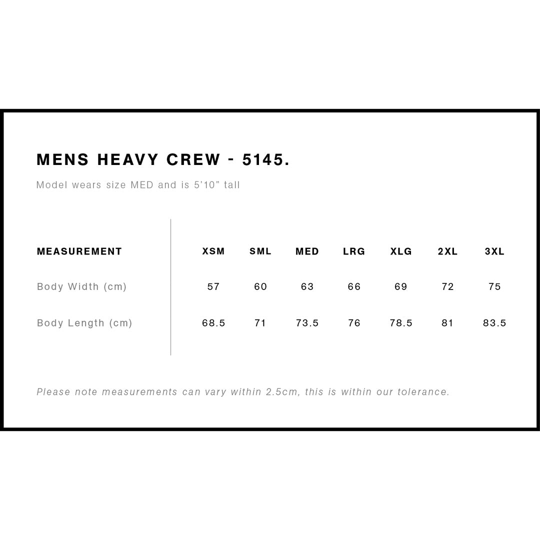 House of Uniforms The Heavy Crew Jumper | Mens AS Colour 