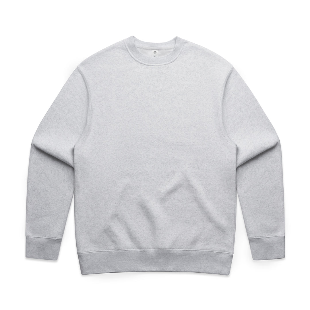 House of Uniforms The Relax Crew Jumper | Mens AS Colour White Marle