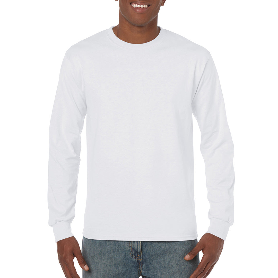 The Heavy Cotton Long Sleeve Tee | Adults | White