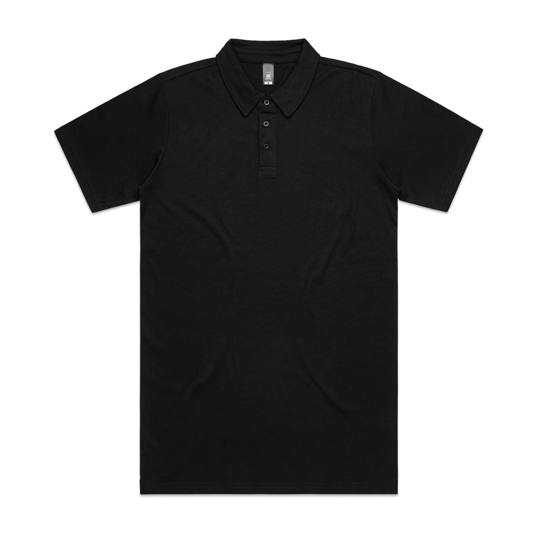 House of Uniforms The Chad Polo | Mens | Short Sleeve AS Colour Black