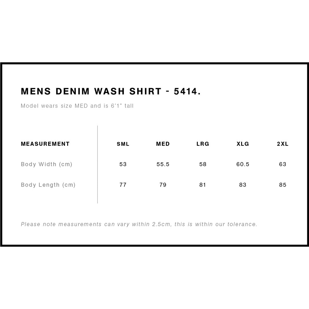 The Denim Wash Shirt | Mens | Long Sleeve