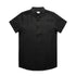 House of Uniforms The Linen Shirt | Mens | Short Sleeve AS Colour Black