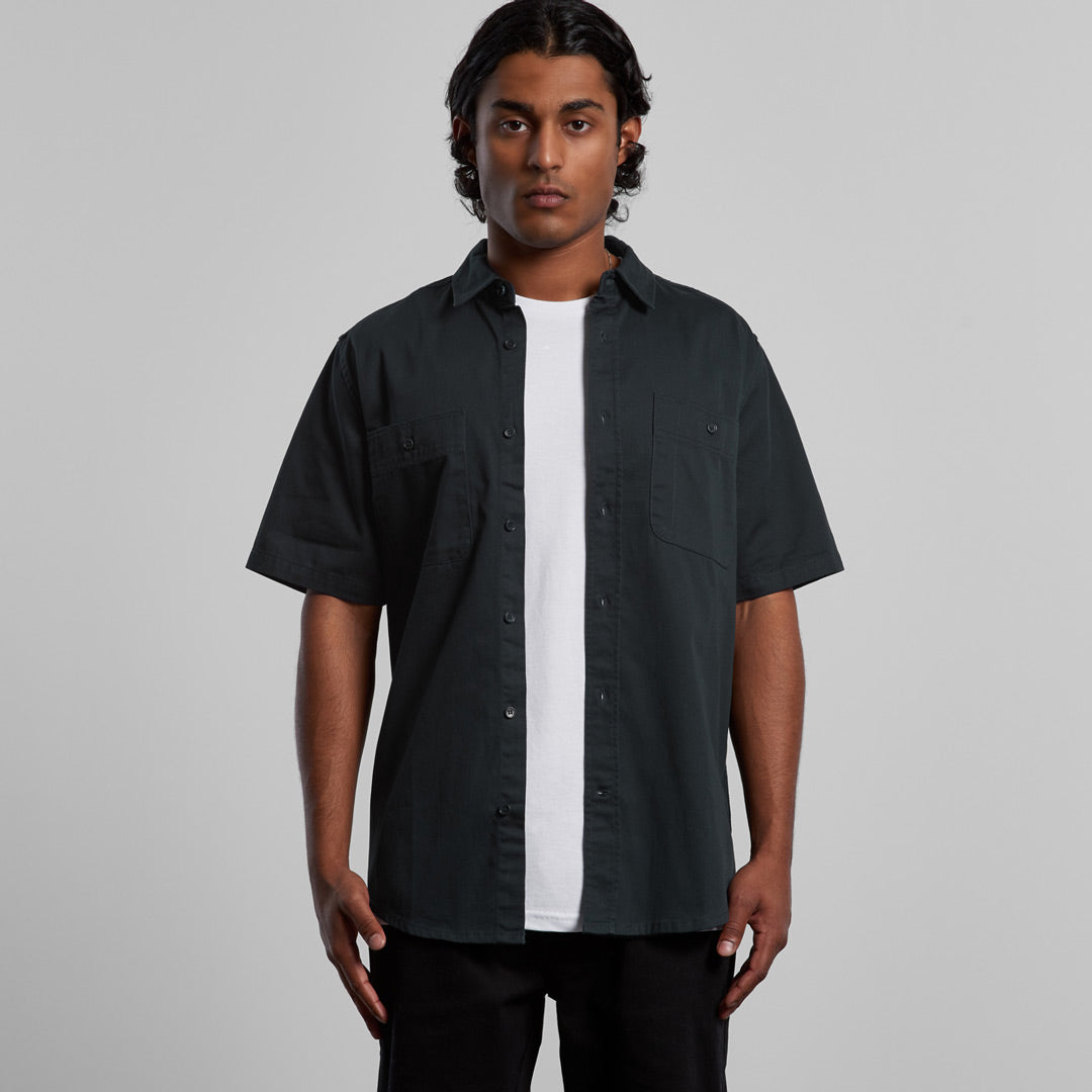 House of Uniforms The Drill Work Shirt | Mens | Short Sleeve AS Colour 