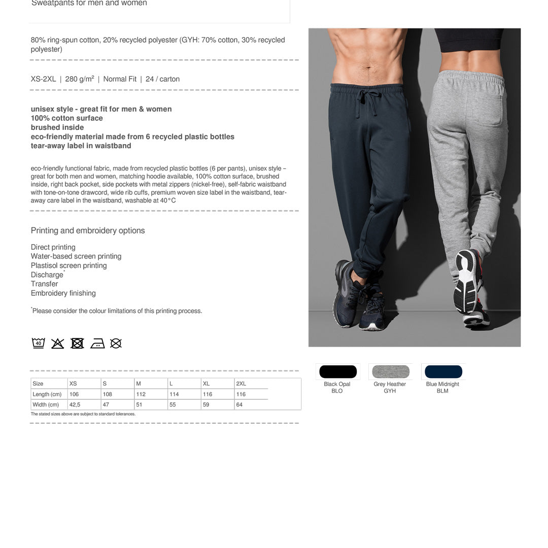 House of Uniforms The Recycled Sweat Pant | Unisex Stedman 