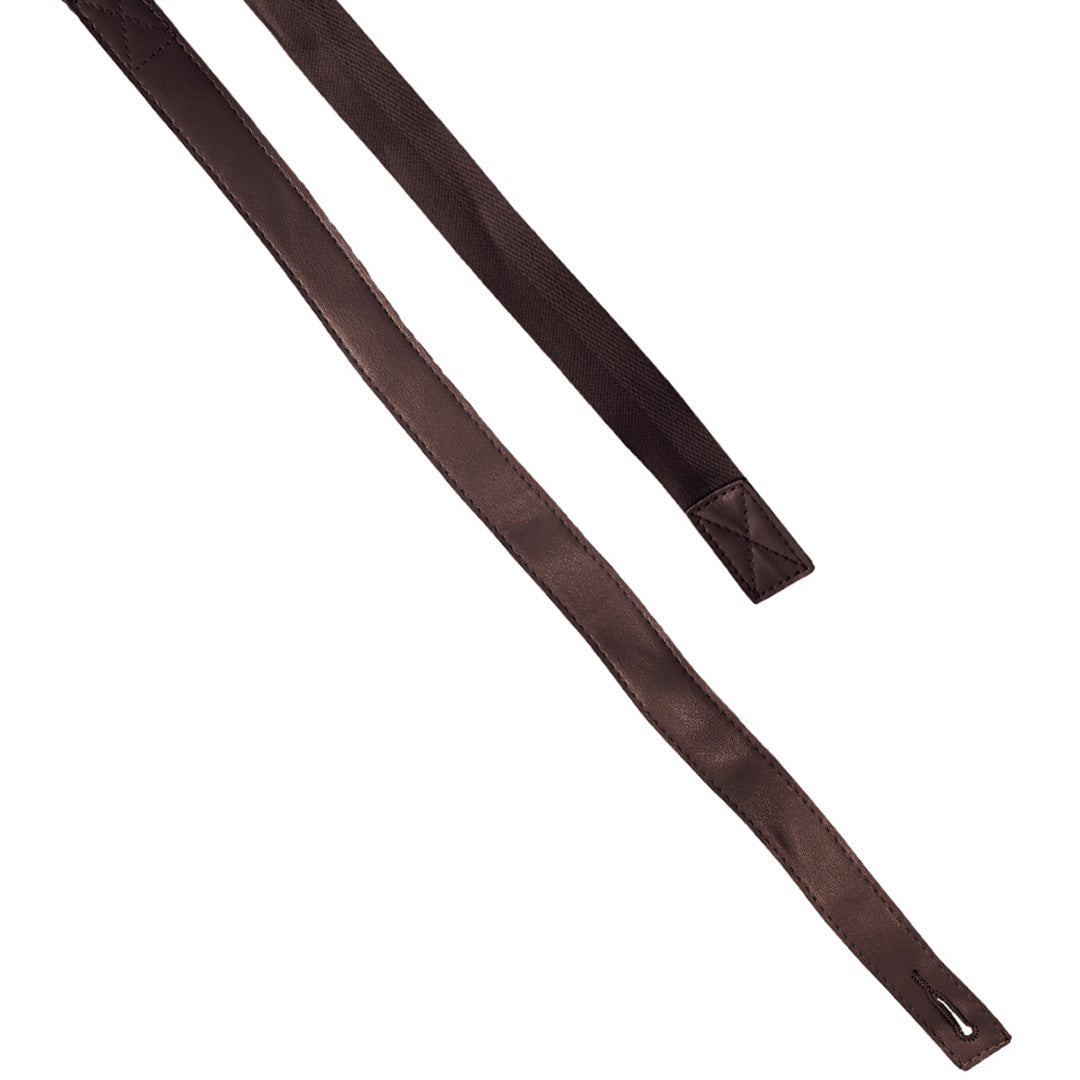 The Cross Back Strap PU Leather | Chocolate