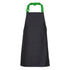 House of Uniforms The Coloured Strap Apron | Adults Jbs Wear Black/Green