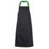 House of Uniforms The Coloured Strap Apron | Adults Jbs Wear Black/Green